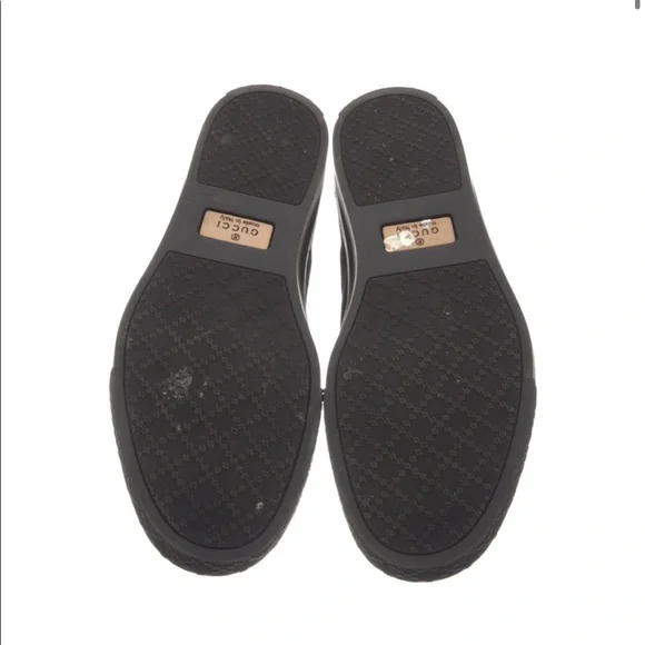 Gucci black velvet men’s slip on sneakers size 10.5
